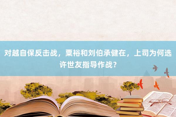 对越自保反击战，粟裕和刘伯承健在，上司为何选许世友指导作战？